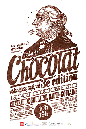 Affiche du salon du chocolat pour la saison 2012